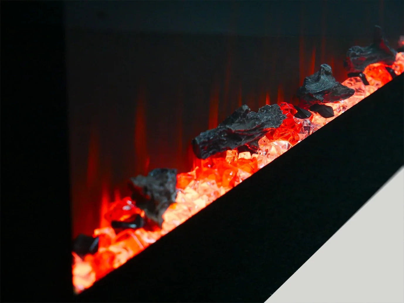 Cheminée électrique murale Azurite