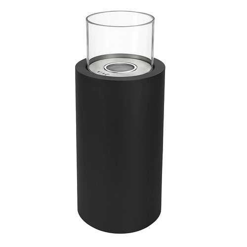 Cheminée bioéthanol Dualis – finition noire – vue de face